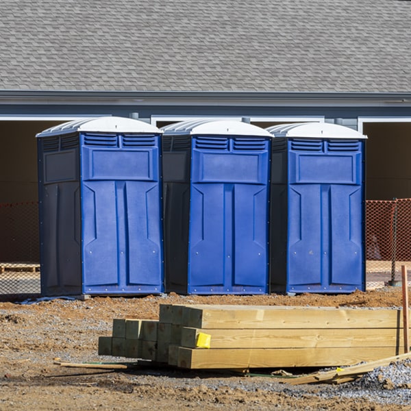 what is the maximum capacity for a single portable restroom in Farmington California